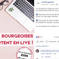 Les Bourgeoises : publication Facebook live