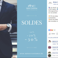 Mister Costumes : post Facebook soldes