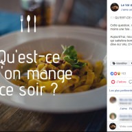 Val d'Heure : post Facebook repas