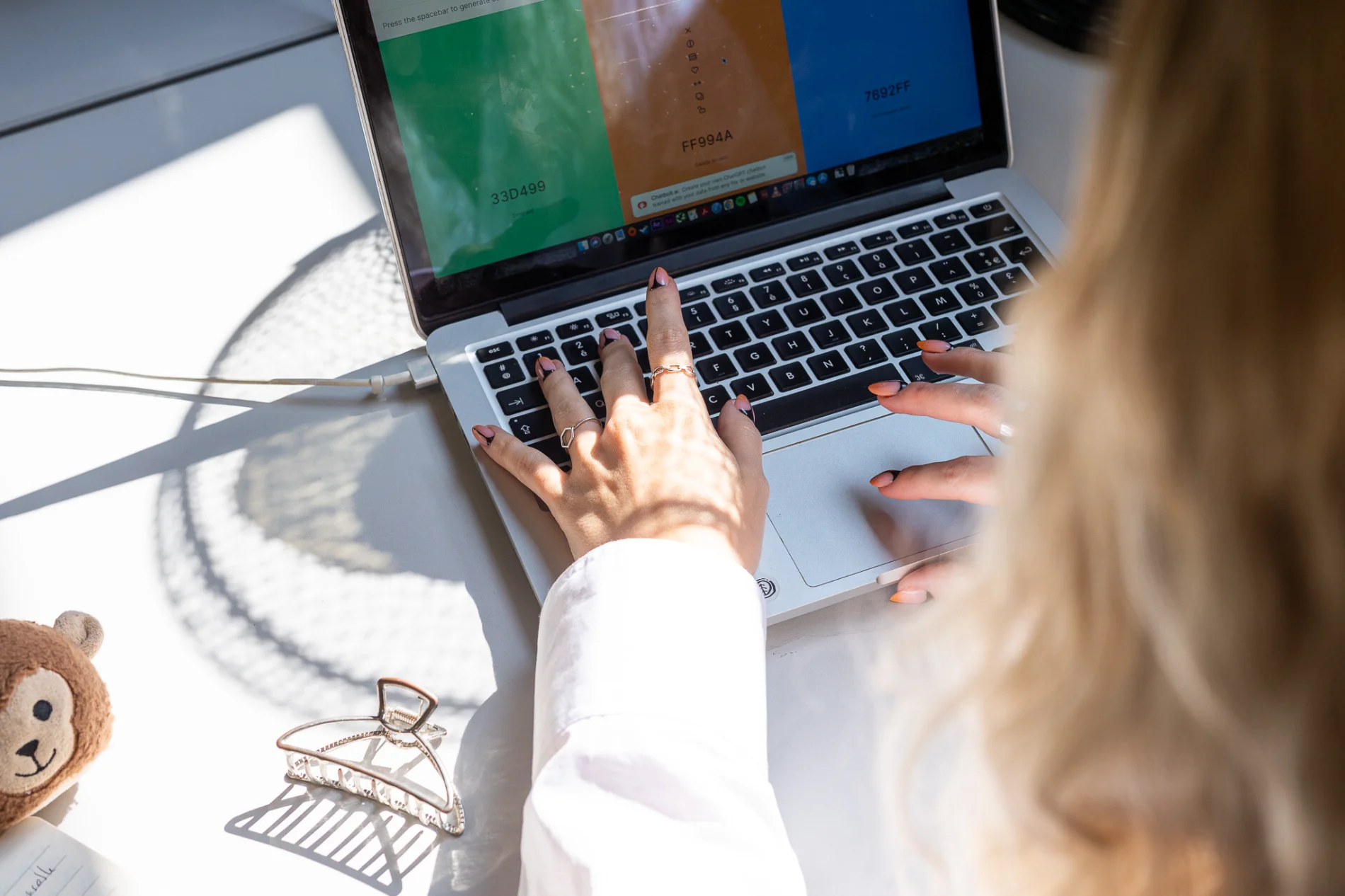 Interface Canva pour la charte graphique d'un projet marketing