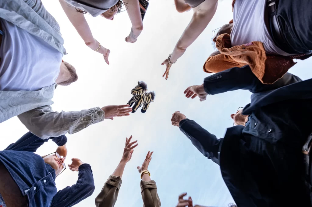 L'équipe zébrée de Clef2web en action